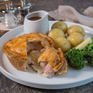 chicken and ham pie