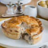 large chicken and mushroom pie