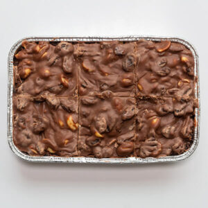 dark peanut raisin squares