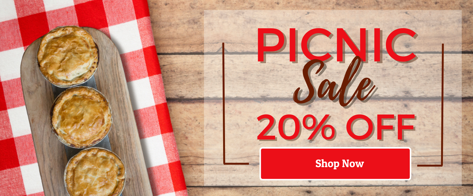 Picnic sale banner, 20% off