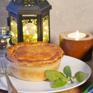 Just Turkey Individual pie uncut